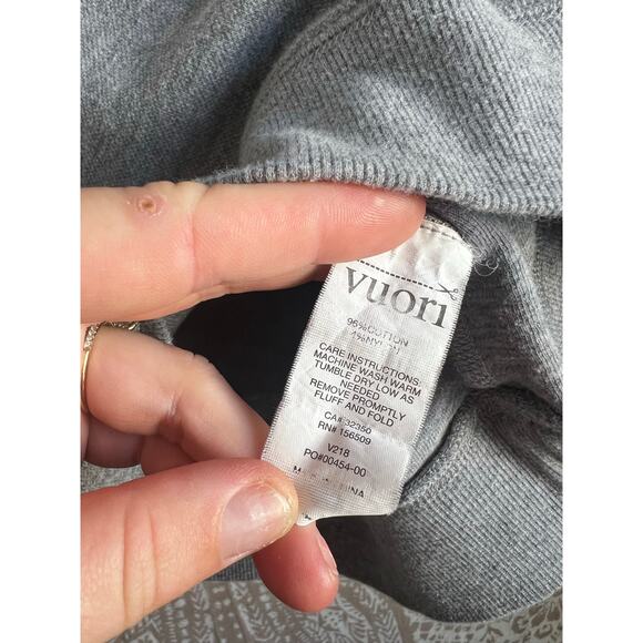 Vuori Jeffreys Sweatshirt Mens Small Gray Pullover Crew Neck Fleece - Picture 4 of 6